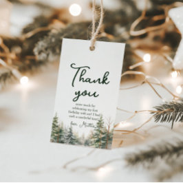 Etiqueta Para Presente Winter Onederland Primeiro Aniversário