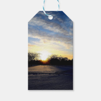 Etiqueta Para Presente Winter Sunrise