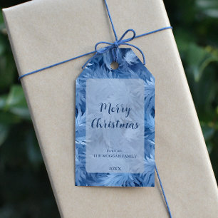 Etiqueta Para Presente Winter Wonderland Blue Frosty