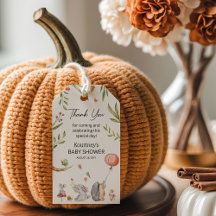 Woodland Neutral Chá de fraldas Obrigado A Favor