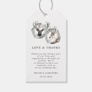 Etiqueta Para Presente Wreath Silver, Verniz