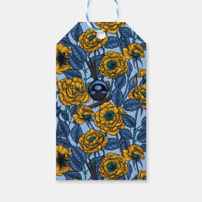 Etiqueta Para Presente Wren nos rosas (Frente)