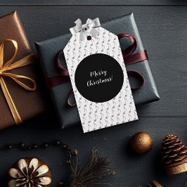 Etiqueta Para Presente Xadrez Chic Notas Musicais Feliz Natal