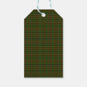 Etiqueta Para Presente Xadrez Royal Black Watch Tartan Azul Clássico