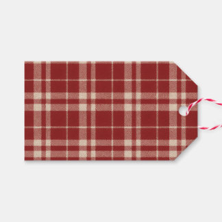 Etiqueta Para Presente Xadrez Vermelho