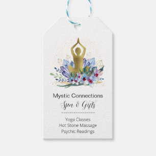 Etiqueta Para Presente Yoga Instrutor Energy Healer Crystals Reiki Spa