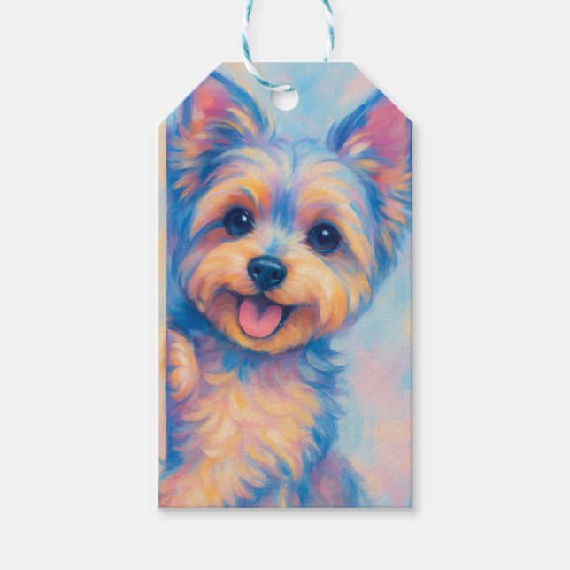 Etiqueta Para Presente Yorkie Napkins (Frente)