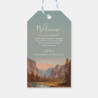 Etiqueta Para Presente Yosemite National Park Casamento Watercolor Vintag