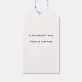 Etiqueta Para Presente Your Photo or Text Here (Customizable Design)