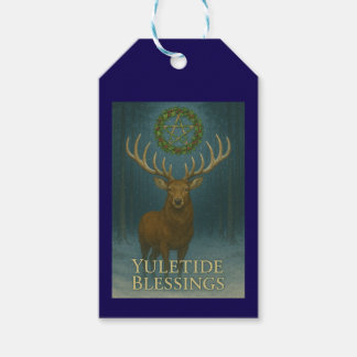 Etiqueta Para Presente Yuletide Blessings Stag Christmas Gift Tags