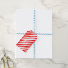 Etiqueta Para Presente Yuletide Candy Reversible Cane & Vazio