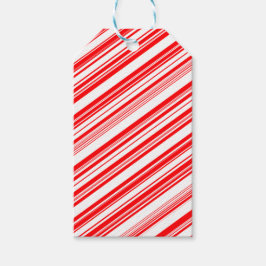 Etiqueta Para Presente Yuletide Candy Reversible Cane & Vazio