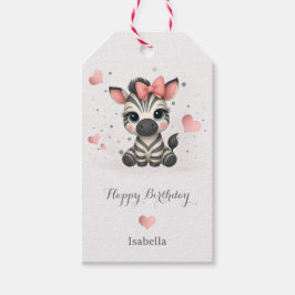 Etiqueta Para Presente Zebra de desenho animado adorável