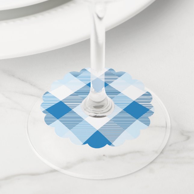 Etiqueta Para Taça De Vinho Abstração Geométrica Quadrada 6 (Close Up)