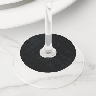 Etiqueta Para Taça De Vinho Aceitação   Textura Shibori Escura