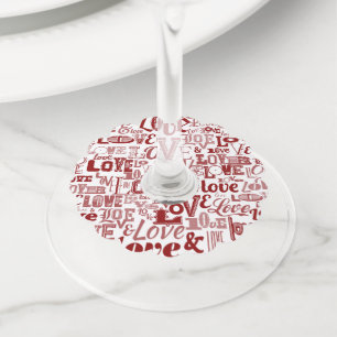 Etiqueta Para Taça De Vinho Amor 6