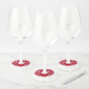 Etiqueta Para Taça De Vinho amor,vermelho,corações,namorados,corações vermelho