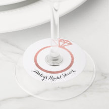 Anel de ouro rosa chá de noiva 