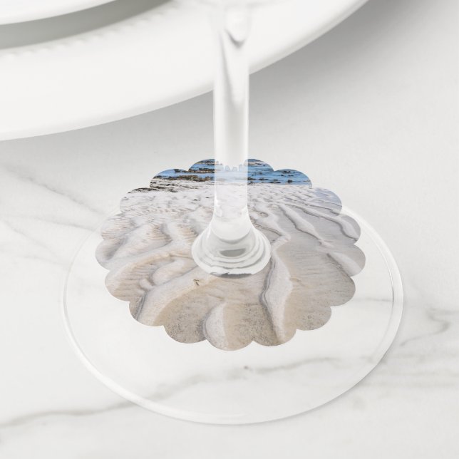 Etiqueta Para Taça De Vinho Baixa maré (Close Up)