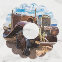 Etiqueta Para Taça De Vinho Carro antigo e abandonado 3 em Solitaire, Namíbia