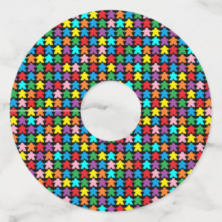 Etiqueta Para Taça De Vinho Casas multicoloridas