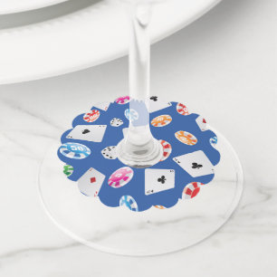 Etiqueta Para Taça De Vinho Casino, padrão dos acessórios dos jogos 6