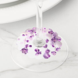 Etiqueta Para Taça De Vinho Cereja floresce