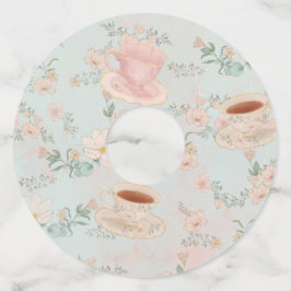 Etiqueta Para Taça De Vinho Chá de Bebê Chá de Casa de Chá Rústico Elegante