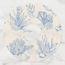 Chá de noiva temático oceano azul toile