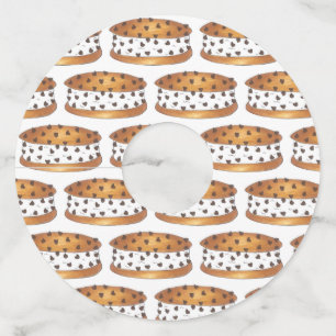 Etiqueta Para Taça De Vinho Chipwich Chocolate Chip Cookie Sorvete Sandwich
