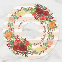 Chuva de Noiva Aquarela de Rosas para Casamento Co