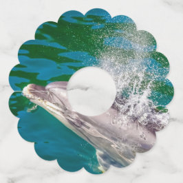 Etiqueta Para Taça De Vinho Dolphin In Milford Sound, Nova Zelândia