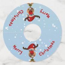 Engraçado, Bonita Reindeado de Natal Santa Hat