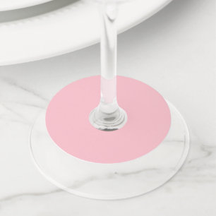 Etiqueta Para Taça De Vinho Etiqueta de Cálice de Vinho Redondo Rosa