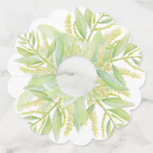 Eucalyptus watercolor art green deixa vinho