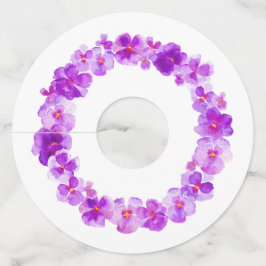 Etiqueta Para Taça De Vinho Eventos de casamento de cor d'água com pântano