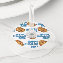 Feliz Challah Days Hanukkah Jewish Holiday Bread
