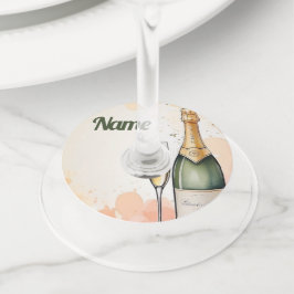 Etiqueta Para Taça De Vinho Festa de Animação a Anos