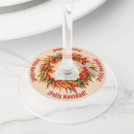 Etiqueta Para Taça De Vinho Festivo do Sudoeste do Chile Personalizado Ristra