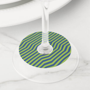 Etiqueta Para Taça De Vinho Fundo de faixas diagonais simétricas 7