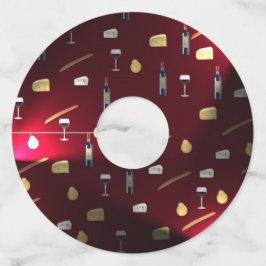 Etiqueta Para Taça De Vinho Luzes de amora de delícia do Comida