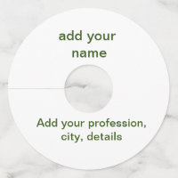 Mínimo simples de verde adicione o seu nome de tex