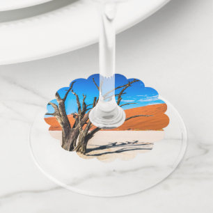 Etiqueta Para Taça De Vinho Morto em Deadvlei, Namíbia
