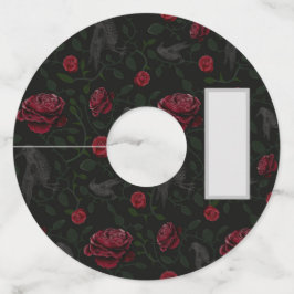 Etiqueta Para Taça De Vinho Multidões e Rosas