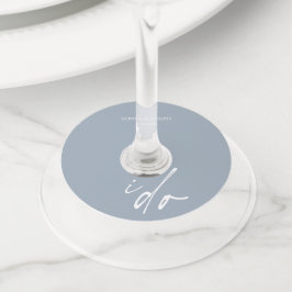 Etiqueta Para Taça De Vinho Roteiro Elegante De Dia De Casamento Eu Faço