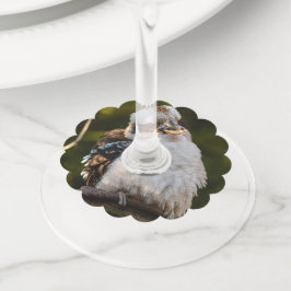 Etiqueta Para Taça De Vinho Soprava rindo kookaburra