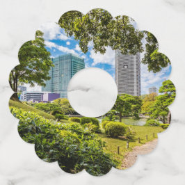 Etiqueta Para Taça De Vinho Uma caminhada pelos jardins de Hama Rikyu, Tóquio