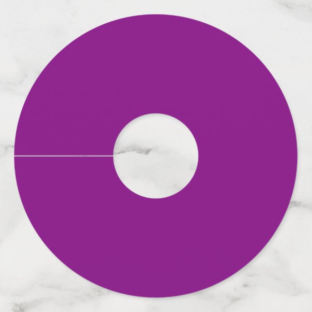 Etiqueta Para Taça De Vinho Verdadeiro Roxo (Frente)
