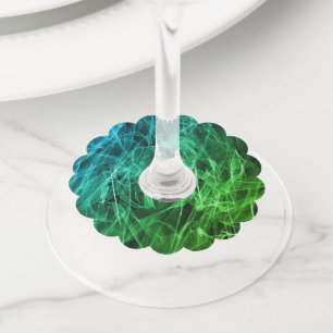 Etiqueta Para Taça De Vinho Véu como uma imagem de raio-x