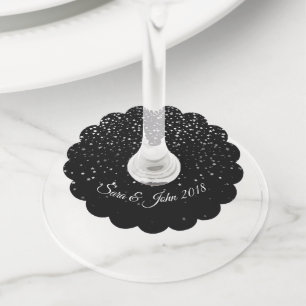 Etiqueta Para Taça De Vinho Vidro Vidro-Casamento